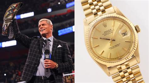 cody rhodes rolex|cody rhodes new wwe title.